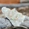 Gold Rose quartz & Prehnite Crystal  Bracelet