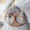 crystal and copper Tree of Life pendant, artisan crafted in Byron Bay, NSW by Thias Miller.