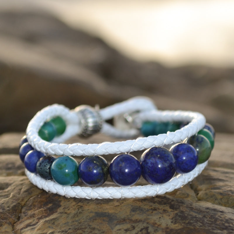 Whale Song Essesntial Oil Bracelet Stack of Three