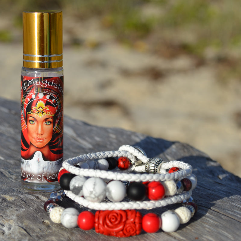 Guardian of The Grail Essential Oil Bracelet Stack of Two