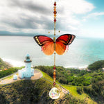 Sunset hand made butterfly crystal suncatcher by Kylee Joy