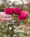 Tridacna & Rose Quartz Elastic Ring