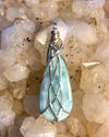 Larimar silver pendant