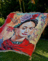 Bold & Beautiful ~ Frida Kahlo Tapestry Blanket