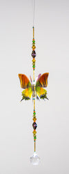 Nepalese butterfly hand made crystal suncatcher by Kylee Joy