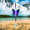 Purple Ulysses hand made butterfly crystal suncatcher by Kylee Joy