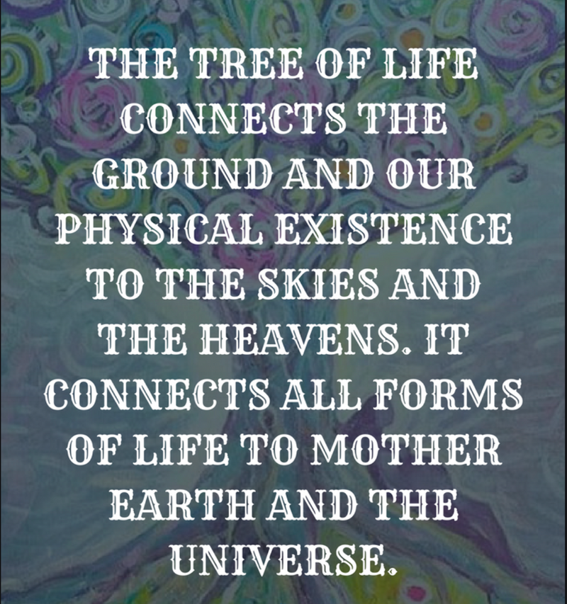 Rainbow Fluorite Tree of Life Pendant