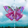 French Pink hand made butterfly crystal suncatcher by Kylee Joy