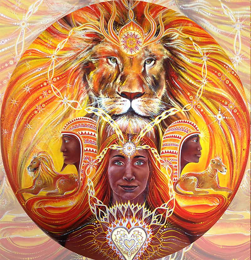Heart Of A Lion SpiritArt Mandala Dreamcatcher