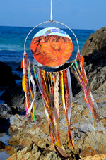 Earth Dreamer SpiritArt Mandala, Dreamcatcher, Totem Animal, Spirit Guide, Unique Visionary Art, Dream Catcher, Soulful Home Decor.