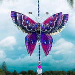 Purple Magic hand made butterfly crystal suncatcher by Kylee Joy